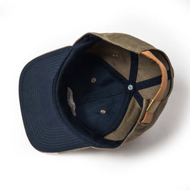 material shot of The Ball Cap in Stone Boss Duck from the bottom