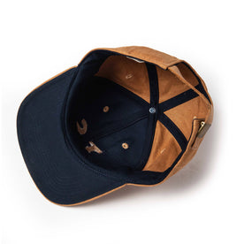 material shot of The Ball Cap in Tobacco Boss Duck from the bottom