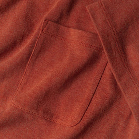 material shot of front pocket