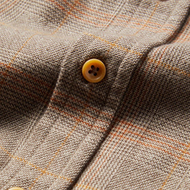 material shot of shirt button placket