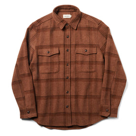The Maritime Shirt in Espresso Plaid Wool - featured image