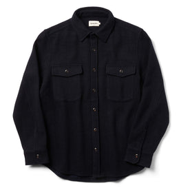 The Maritime Shirt in Navy Wool - featured image