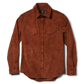 The Western Shirt in Espresso Suede - featured image