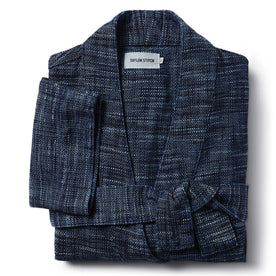 The Robe in Indigo Slub - featured image