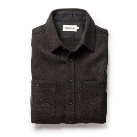 The Service Shirt in Moss Melange Wool - featured image