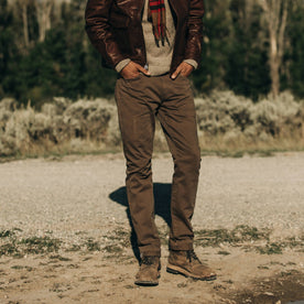 The Slim All Day Pant in Espresso Selvage: Alternate Image 1