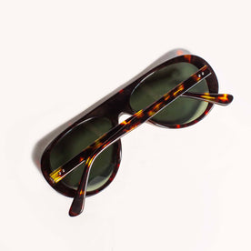 The Surf Aviator in Dark Tortoise upside down, folded in, studio shot