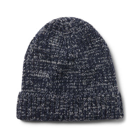 The Waffle Beanie in Indigo Marl Merino - featured image