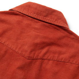 material shot of the shirt's back yolk