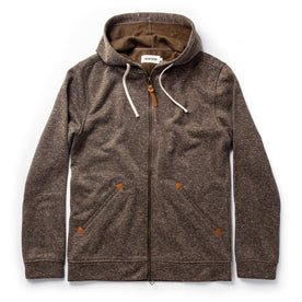 The Après Hoodie in Olive Hemp Donegal: Featured Image