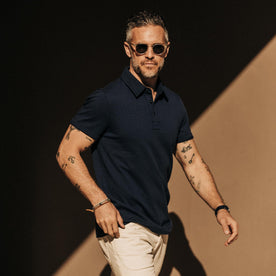 The Heavy Bag Polo in Navy: Alternate Image 4