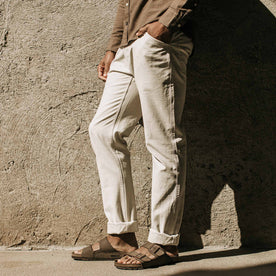 The Camp Pant in Natural Reverse Sateen - featured image
