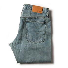 folded flatlay of jean back