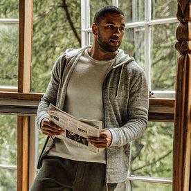 The Après Hoodie in Heather Grey - featured image