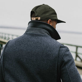 our fit model wearing The Ball Cap in Olive