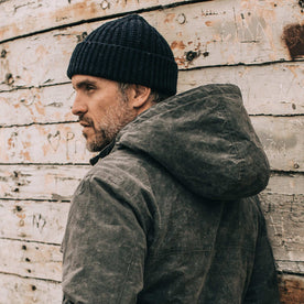 our fit model wearing The Beanie in Navy