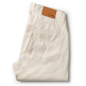 folded flatlay of The Slim Jean in Natural Organic Selvage