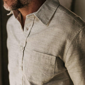 our fit model wearing The California in Natural Hemp
