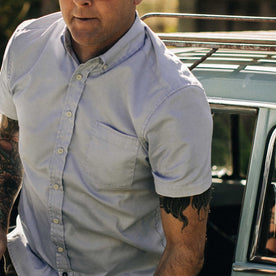 The Short Sleeve Jack in Washed Blue Oxford: Alternate Image 2