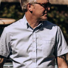 The Short Sleeve Jack in Washed Blue Oxford: Alternate Image 3