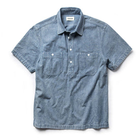 The Short Sleeve Popover in Blue Chambray - featured image