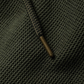 material shot of drawstring detail