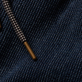 material shot of drawstring detail