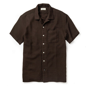 The Short Sleeve Hawthorne in Espresso Pickstitch Waffle - featured image