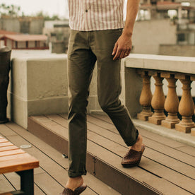 The Slim All Day Pant in Olive Bedford Cord - featured image
