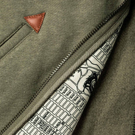 material shot of map pocket