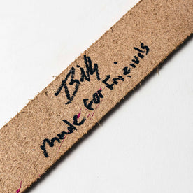 signed shot of The Stitched Belt in Cortado