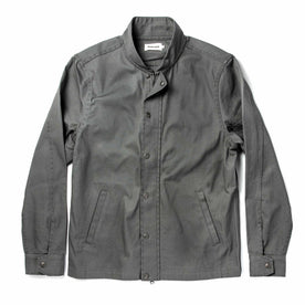 The Bomber Jacket in Washed Slate Herringbone - featured image