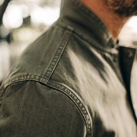 The Bomber Jacket in Washed Slate Herringbone: Alternate Image 3