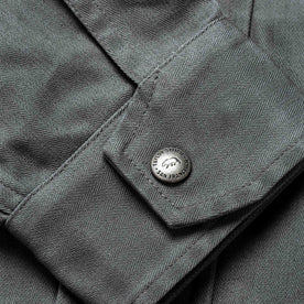 The Bomber Jacket in Washed Slate Herringbone: Alternate Image 9