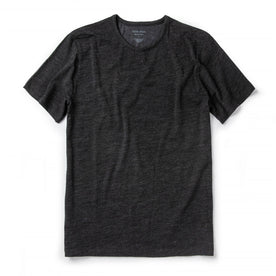 The Merino Tee in Heather Black: Featured Image