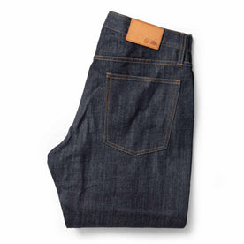 folded flatlay of jean back