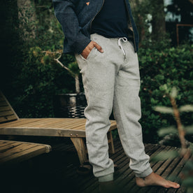The Heavy Bag Pant in Heather Grey Fleece - featured image