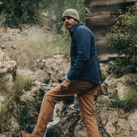 The Quilted Jacket in Indigo Boss Duck - featured image
