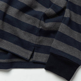 material shot of shirt bottom and sleeve