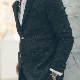 The Telegraph Jacket in Charcoal Tweed Herringbone: Alternate Image 4