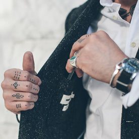 The Telegraph Jacket in Charcoal Tweed Herringbone: Alternate Image 5