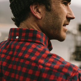 The Jack in Brushed Navy Buffalo Check - featured image