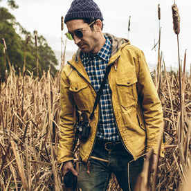 The California in Brushed Navy Plaid - featured image
