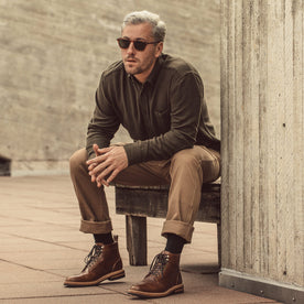 The Jack in Olive Brushed Organic Cotton: Alternate Image 3