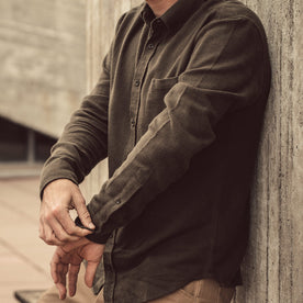 The Jack in Olive Brushed Organic Cotton: Alternate Image 4