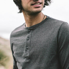 The Heavy Bag Henley in Heather Grey - featured image