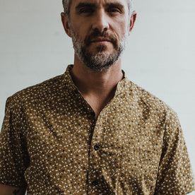The Short Sleeve Bandit in Fatigue Brown Mini Floral - featured image
