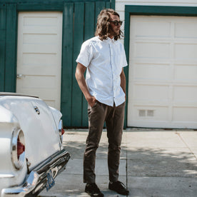 The Short Sleeve California in White Spacedye: Alternate Image 4