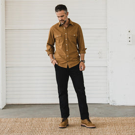Our fit model in the Democratic Chino in Organic Coal in San Francisco.