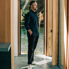 Our fit model in the Democratic Chino in Organic Coal in San Francisco.